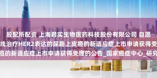 股配所配资 上海君实生物医药科技股份有限公司 自愿披露关于特瑞普利单抗一线治疗HER2表达的尿路上皮癌的新适应症上市申请获得受理的公告_国家癌症中心_研究