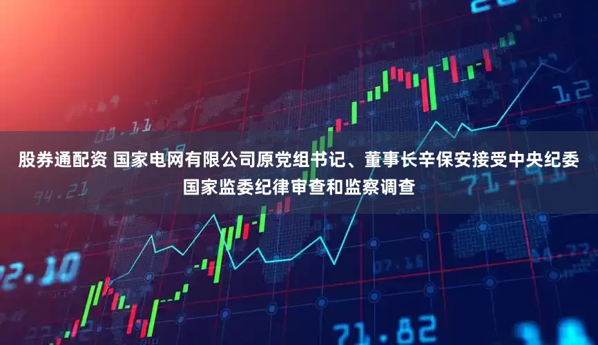 股券通配资 国家电网有限公司原党组书记、董事长辛保安接受中央纪委国家监委纪律审查和监察调查